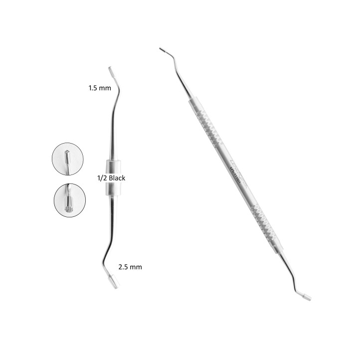 Condensers BLACK 1.5MM  2.5MM Double Ended Precision Tool for Efficient Restorative Procedures