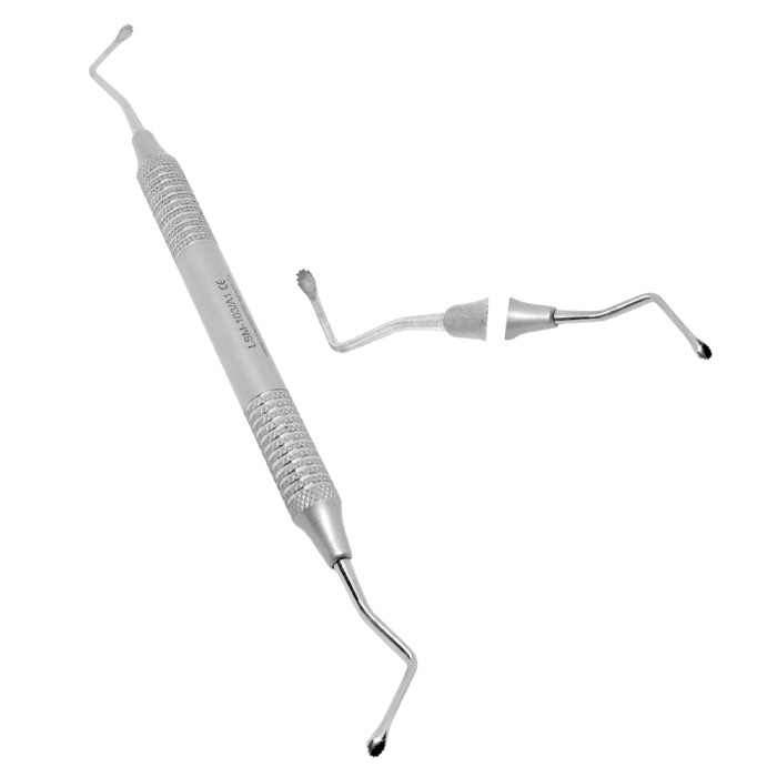 Lucas Bone Curettes Micro Serrated 3MM Precision Tool for Efficient Bone Debridement