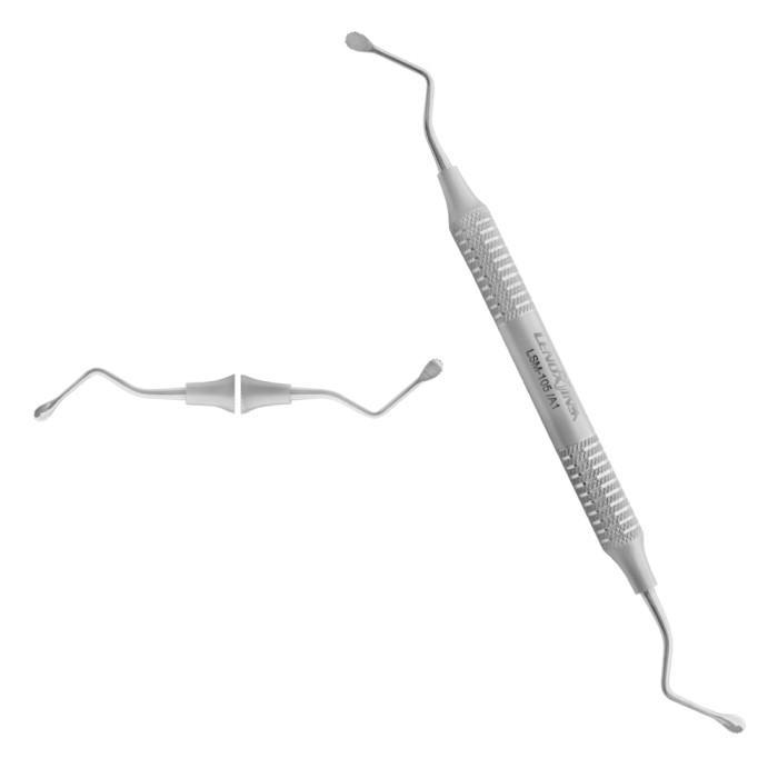 Lucas Bone Curette 4 MM Micro Serrated Precision Tool for Efficient Bone Debridement