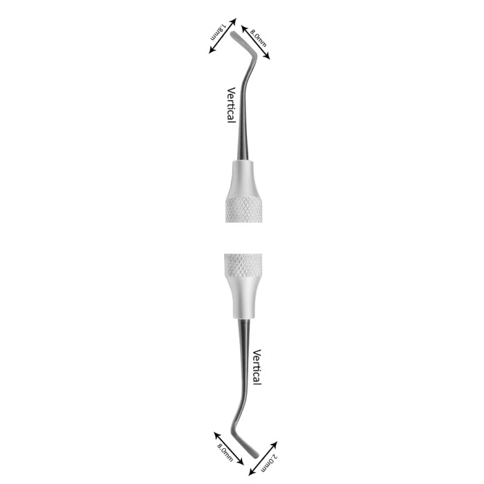 Composite Filling Instruments Double Ended Vertical 1.8x8.00MM / 2.00x8.00MM | Precision Tool for Composite Restorations