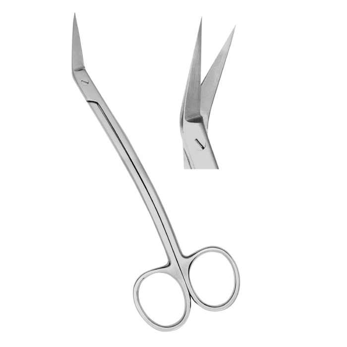 Locklin Scissors 16cm Angular | Precision Tool for Efficient Tissue Dissection