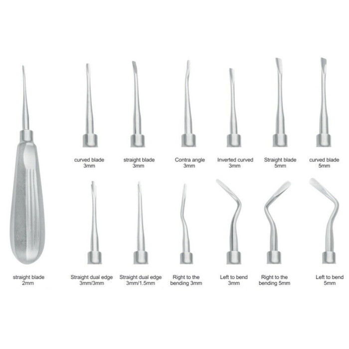 Dental Luxating Elevators Set of 13pcs | Precision Tools for Atraumatic Extractions