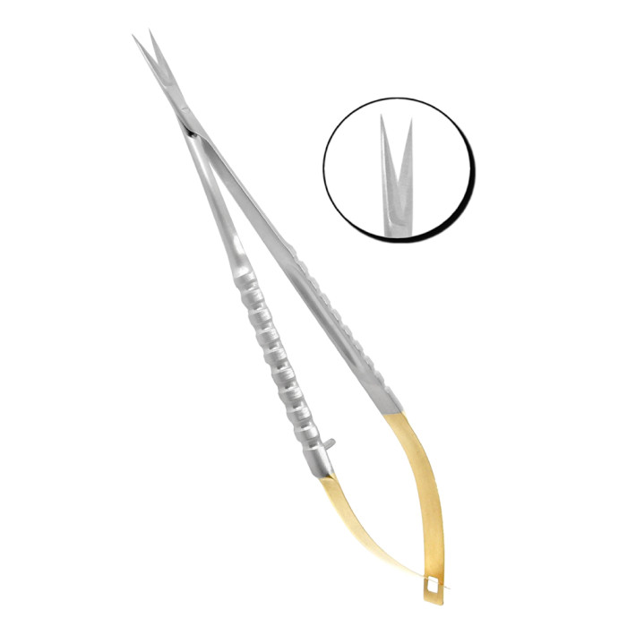 Castroviejo Surgical Scissor, 17cm Straight TC | Precision Tool for Microsurgical Procedures